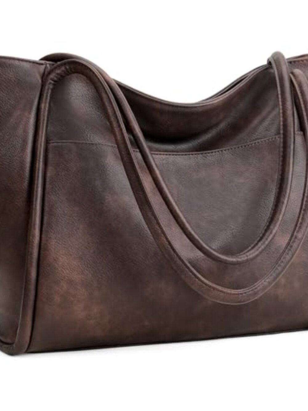 Vegan Leather Tote Bag for Women Top Handle Travel Handbag Purse